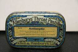 Vintage Allenburys Throat Pastilles Tin. #