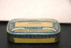 Vintage Allenburys Throat Pastilles Tin 