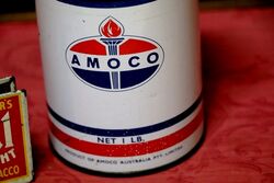 Vintage Amoco Australia 1 lb Grease Tin