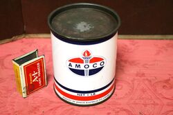 Vintage Amoco Australia 1 lb Grease Tin.