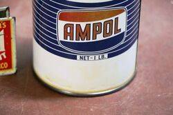 Vintage Ampol 1lb Grease Tin