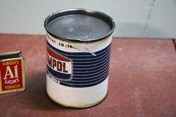 Vintage Ampol 1lb Grease Tin