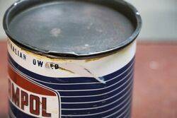 Vintage Ampol 1lb Grease Tin