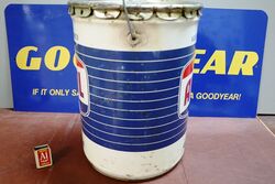 Vintage Ampol 45lbs Medium Grease Drum