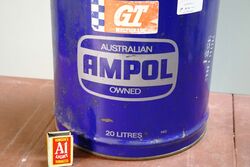Vintage Ampol GT Multigrade 20litres Oil Drum