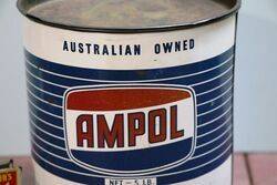 Vintage Ampol MultiPurpose Red Grease 5 lb Tin