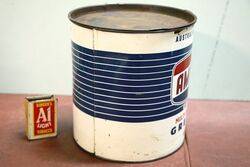 Vintage Ampol MultiPurpose Red Grease 5 lb Tin