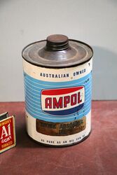 Vintage Ampol Shock Absorber Oil 1 Quart Can