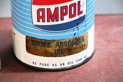 Vintage Ampol Shock Absorber Oil 1 Quart Can