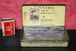 Vintage Ariston Virginia Cigarettes Tin
