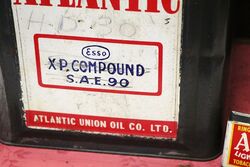 Vintage Atlantic A COG Esso ZP Compound SAE 90 Tin