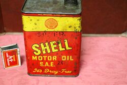 Vintage Aust Shell Motor Oil SAE 20 1qrt Tin