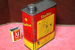 Vintage Aust Shelltox Pictorial 32 oz Tin