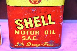 Vintage Australian Shell Drag Free Motor Oil 1qrt Tin