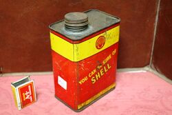 Vintage Australian Shell Drag Free Motor Oil 1qrt Tin