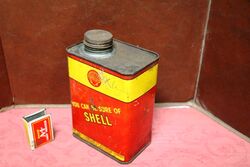 Vintage Australian Shell Drag Free Motor Oil 1qrt Tin