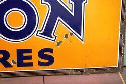 Vintage Avon Tyres Enamel Adv Sign 
