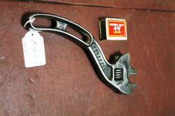 Vintage BARCALO Buffalo 10in Curved Adjustable Wrench.