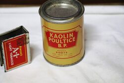Vintage BOOTS Kaolin Poultice BP Unopened Tin