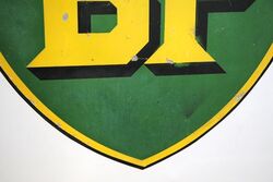 Vintage BP Aluminium Advertising Sign 
