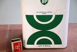 Vintage BP Aust 5 litres Oil Tin