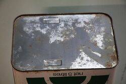Vintage BP Aust 5 litres Oil Tin