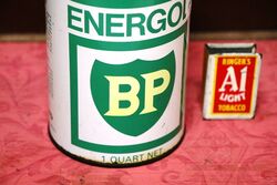 Vintage BP Energol 1 quart Motor Oil Can