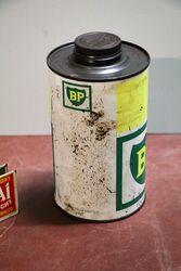 Vintage BP Motor Oil 1 quart Can with contents
