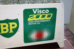 Vintage BP VISCO 2000 10 Bottle Oil Rack  Double Sided 