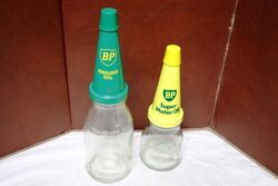 Vintage BP VISCO 2000 10 Bottle Oil Rack  Double Sided 