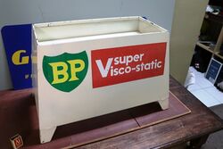 Vintage BP VISCO 2000 10 Bottle Oil Rack  Double Sided 