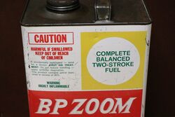 Vintage BP ZOOM TwoStroke Fuel One gal Tin