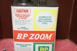 Vintage BP Zoom Two Stroke Fuel 1gal Tin