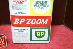 Vintage BP Zoom Two Stroke Fuel 1gal Tin