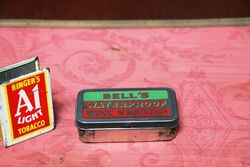 Vintage Belland39s Waterproof Wax Vestas Tin With Contents