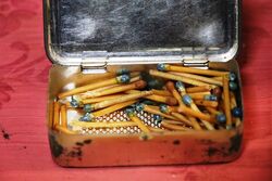Vintage Belland39s Waterproof Wax Vestas Tin With Contents