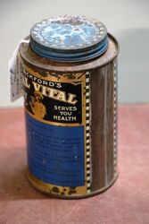 Vintage Bickfordand39s SAL VITAL Heath Salts Tin