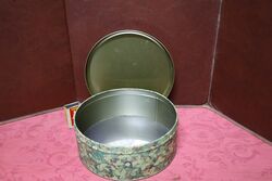 Vintage Bird on Nest Pictorial Biscuit Tin