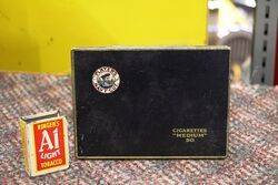 Vintage Black Players Navy Cut 50 Medium Cut Cigarettes Tin.