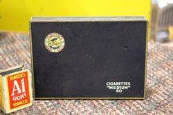 Vintage Black Players Navy Cut 50 Medium Cut Cigarettes Tin.