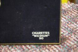 Vintage Black Players Navy Cut 50 Medium Cut Cigarettes Tin