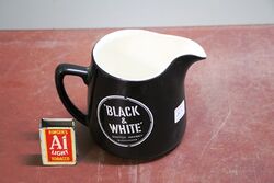 Vintage Black & White Scotch Whisky Pub Jug.