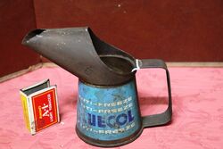 Vintage Bluecol AntiFreeze Half Pint JugPourer