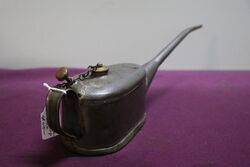 Vintage Boat Shape Button Pump Oiler 