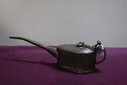 Vintage Boat Shape Button Pump Oiler 