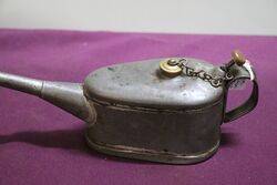 Vintage Boat Shape Button Pump Oiler 