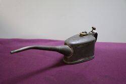 Vintage Boat Shape Button Pump Oiler 
