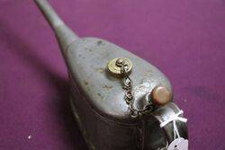Vintage Boat Shape Button Pump Oiler 
