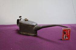 Vintage Boat Shape Button Pump Oiler 