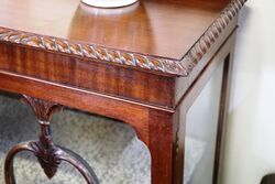 Vintage Bow Front Walnut 2 Door Display Cabinet 